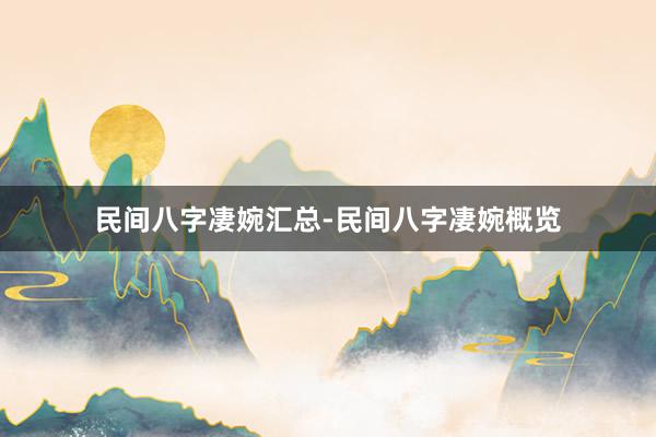 民间八字凄婉汇总-民间八字凄婉概览